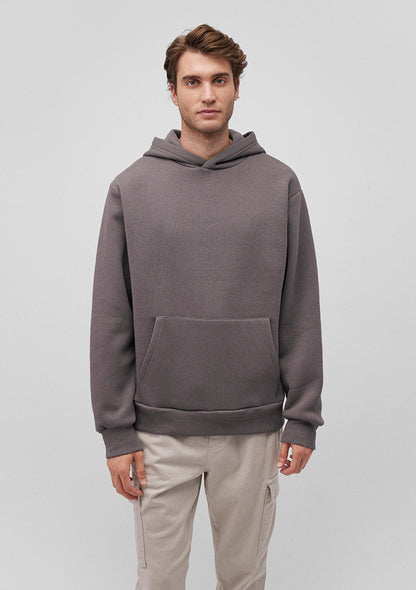 Hooded Grey Basic Sweatshirt