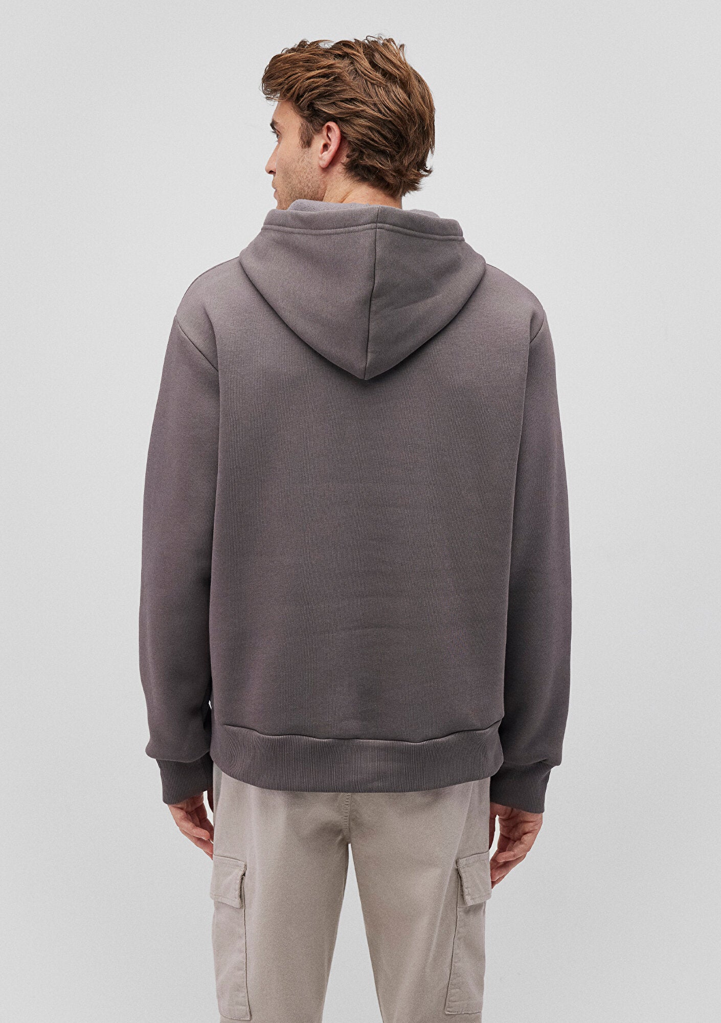 Hooded Grey Basic Sweatshirt
