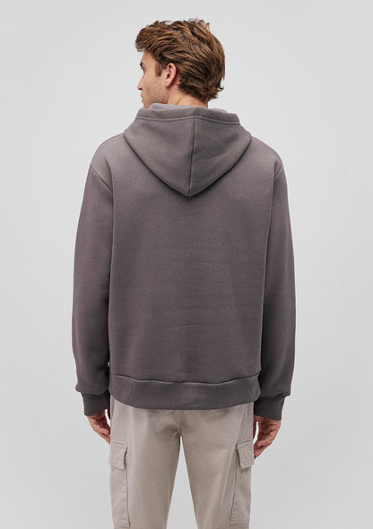 Hooded Grey Basic Sweatshirt