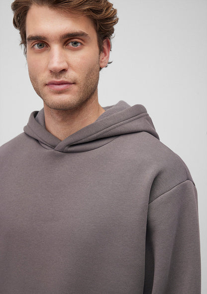 Hooded Grey Basic Sweatshirt
