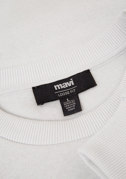 Crew Neck Gray Sweatshirt