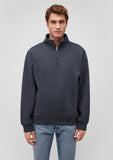 Half Zip Navy Basic Sweatshirt