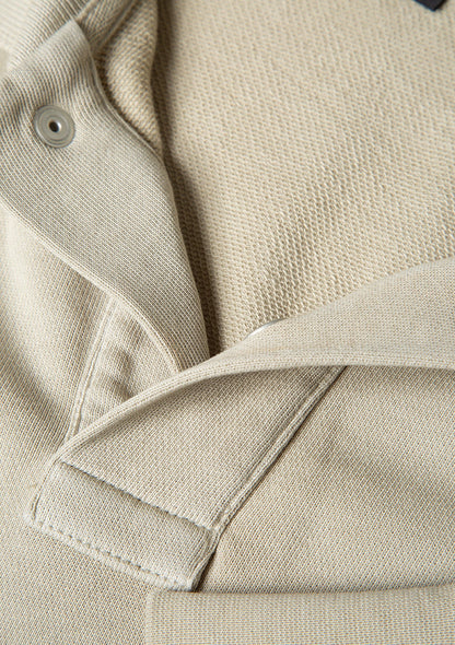 Beige Polo Sweatshirt