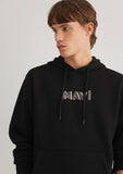 Mavi Logo Printed Hooded Black Sweatshirt