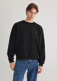 Crew Neck Black Sweatshirt