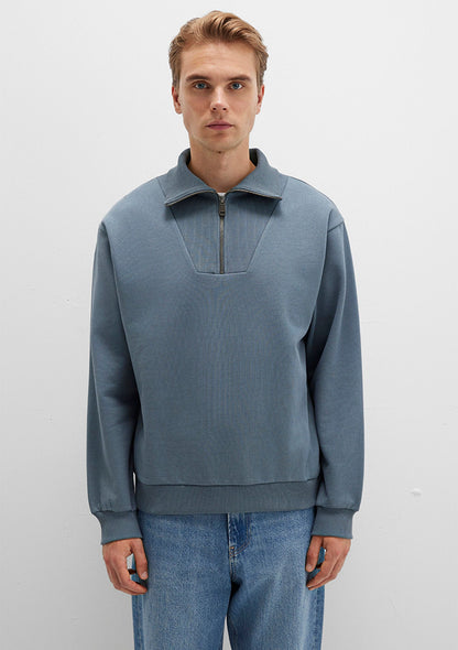 Grey Polo Sweatshirt