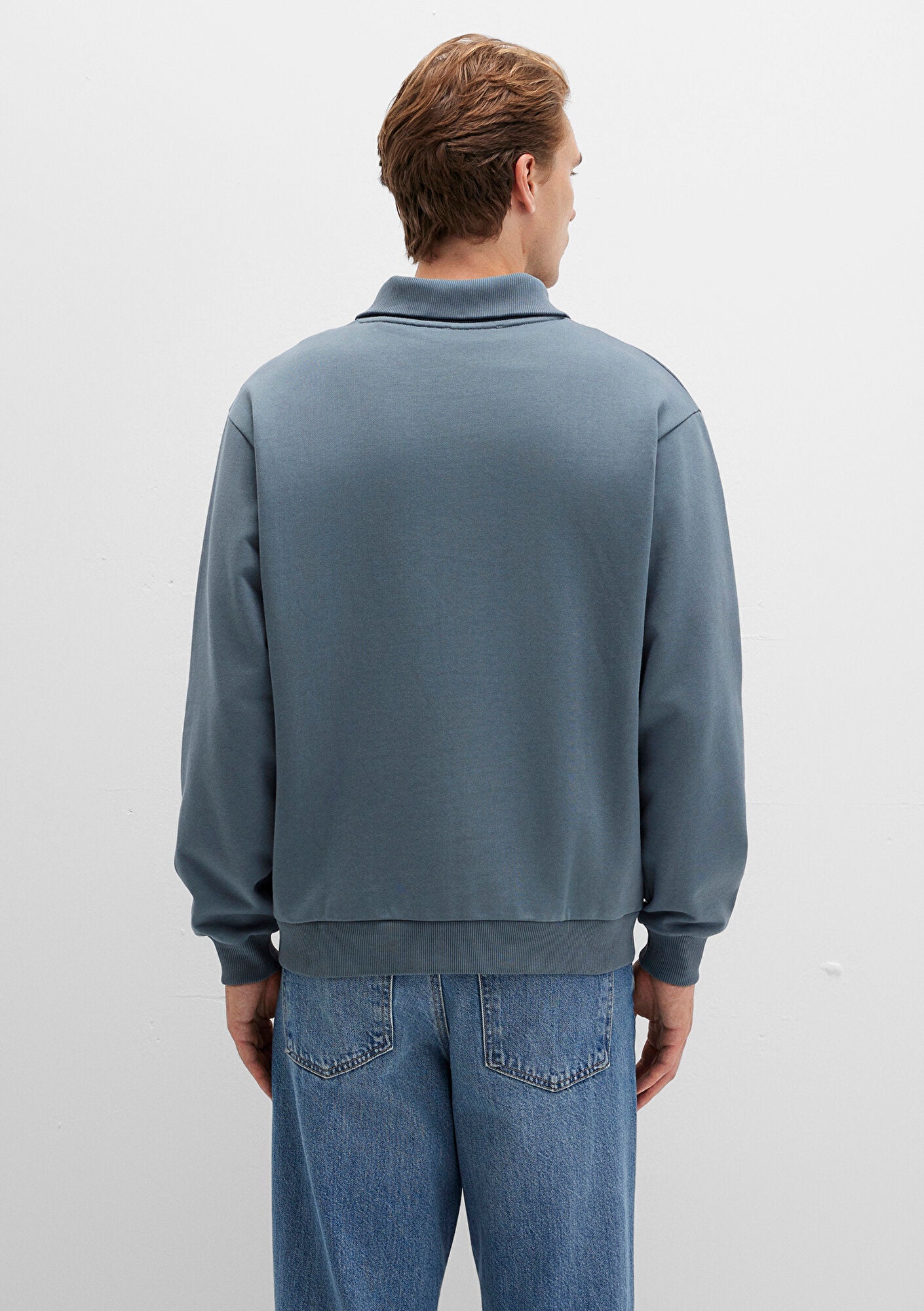 Grey Polo Sweatshirt