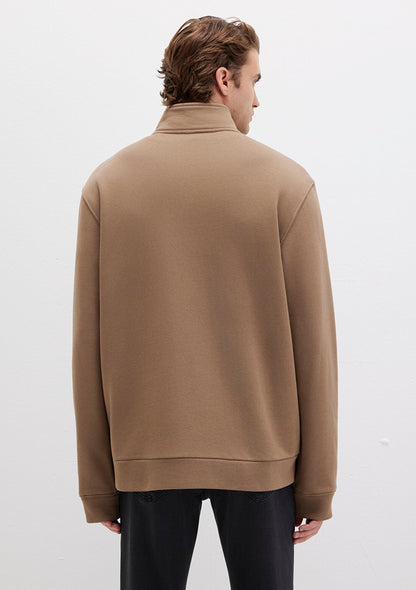 Full Zip Brown Sweatshirt