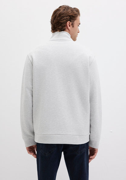 Full Zip Grey Sweatshirt
