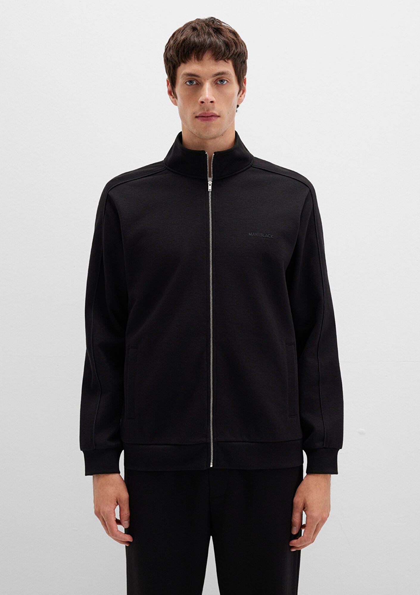 Full Zip Black Sweatshirt