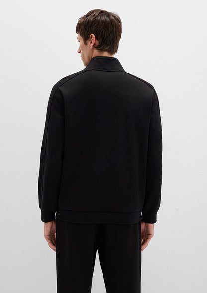 Full Zip Black Sweatshirt