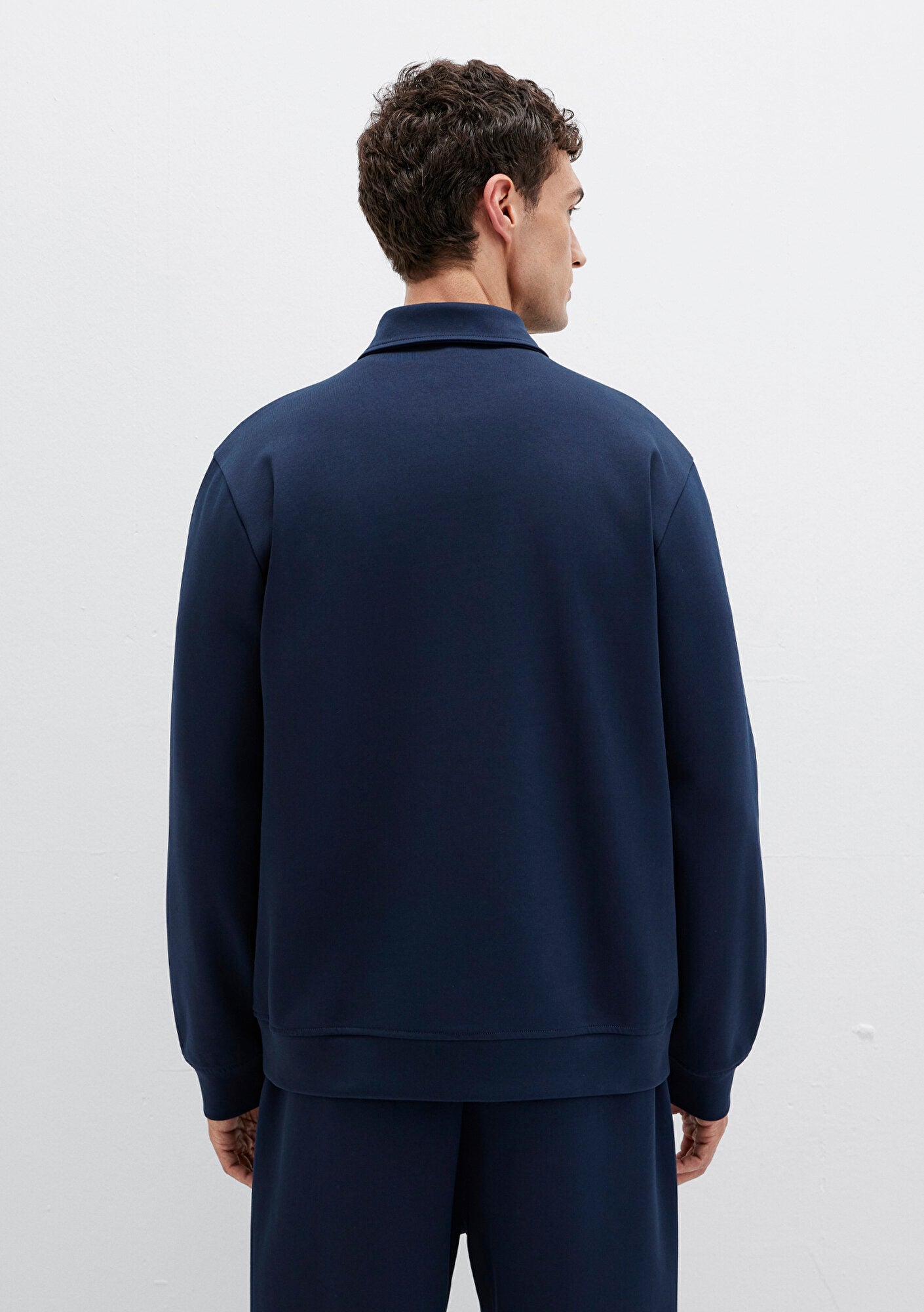 Half Zip Navy Sweatshirt
