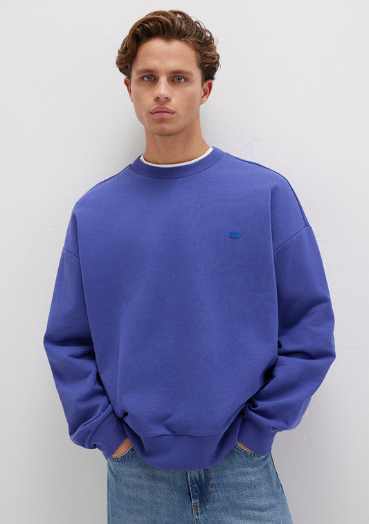 Crew Neck Blue Sweatshirt