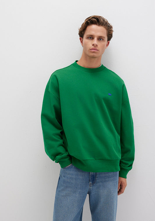 Crew Neck Green Sweatshirt