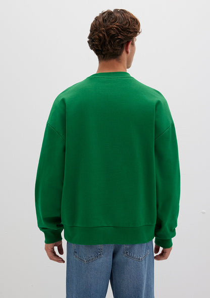 Crew Neck Green Sweatshirt