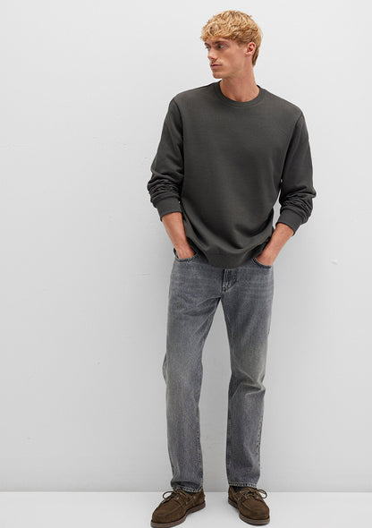 Crew Neck Green Sweatshirt