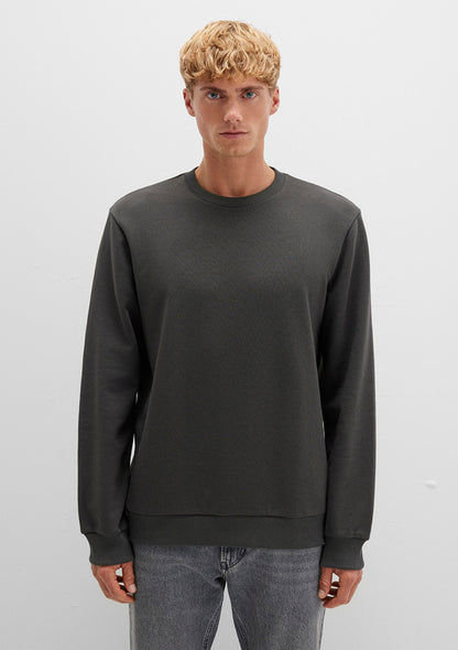 Crew Neck Green Sweatshirt