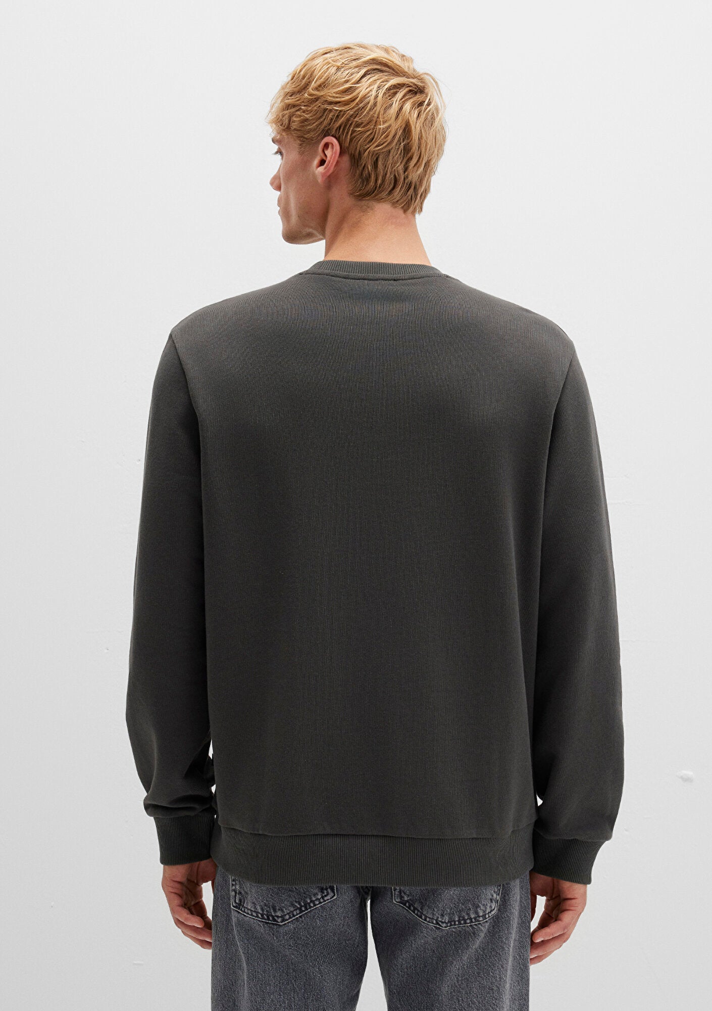 Crew Neck Green Sweatshirt