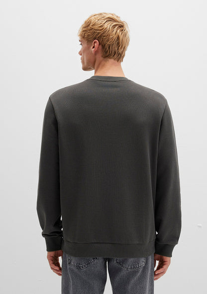 Crew Neck Green Sweatshirt