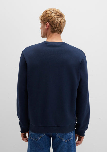 Crew Neck Navy Sweatshirt