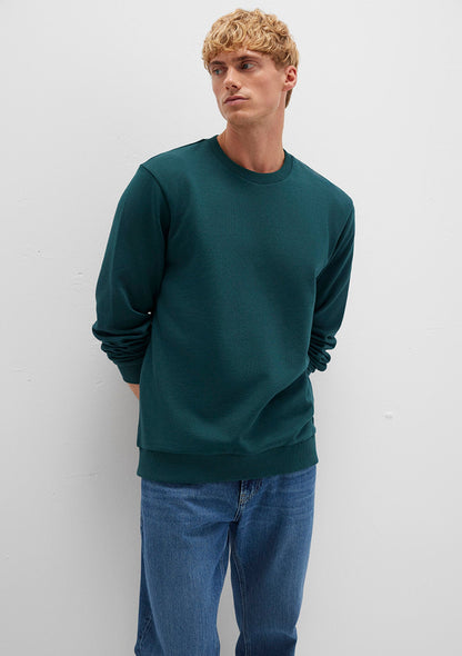 Crew Neck Green Sweatshirt