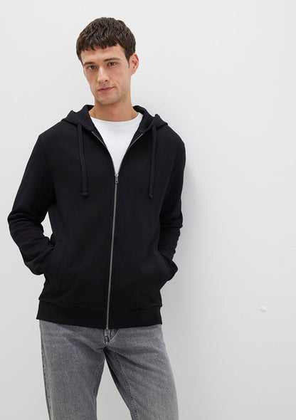 Crew Neck Black Sweatshirt