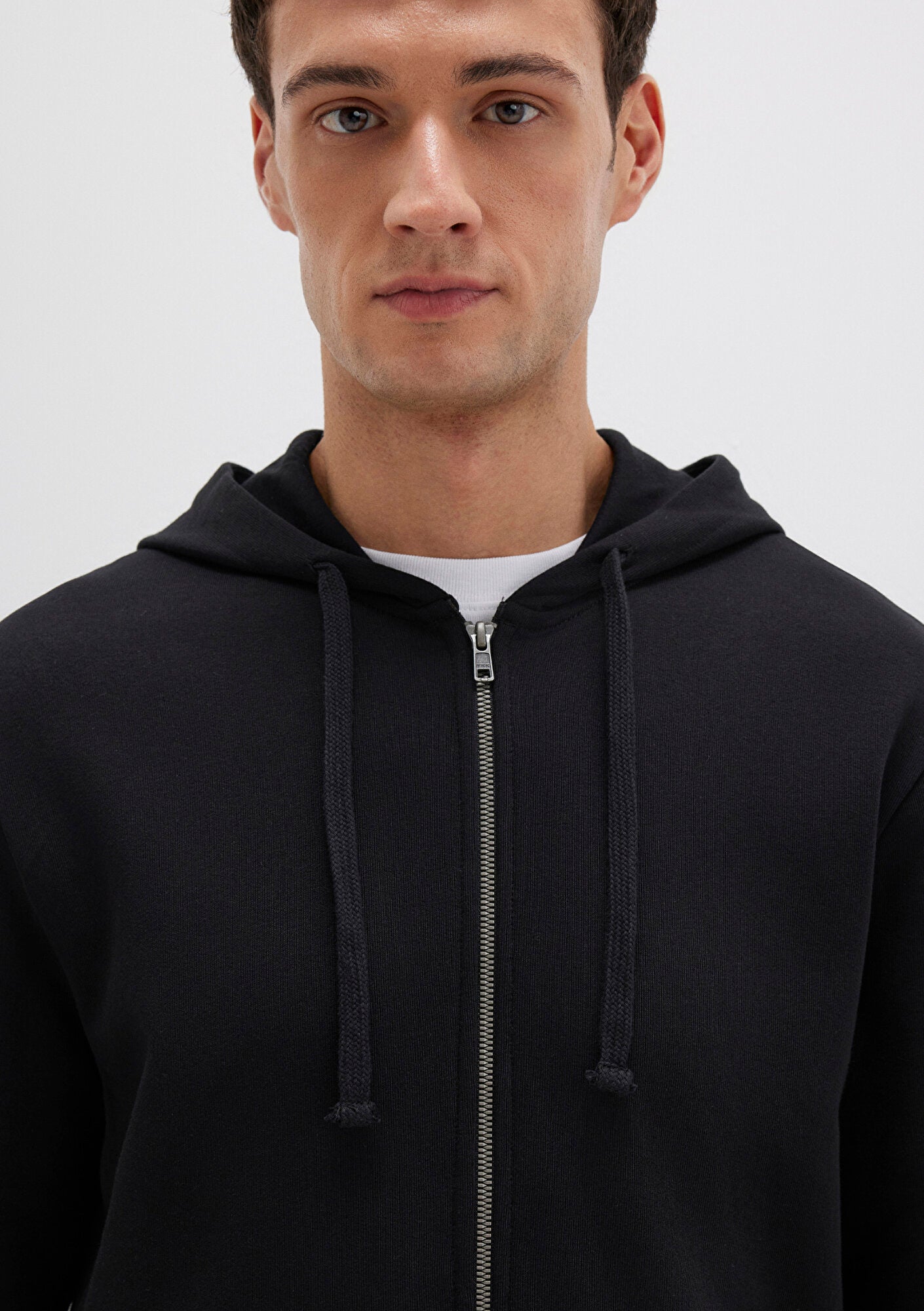 Crew Neck Black Sweatshirt