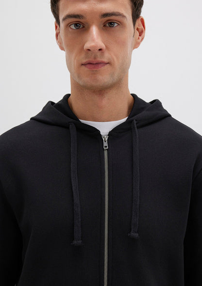 Crew Neck Black Sweatshirt