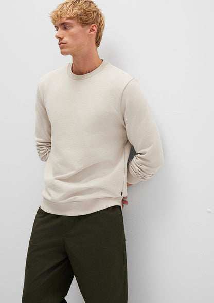 Crew Neck Beige Sweatshirt