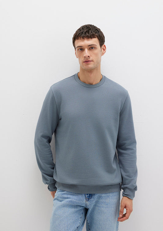 Crew Neck Grey Sweatshirt