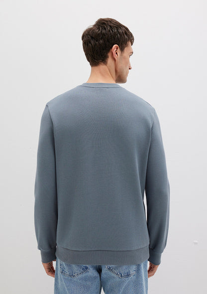 Crew Neck Grey Sweatshirt