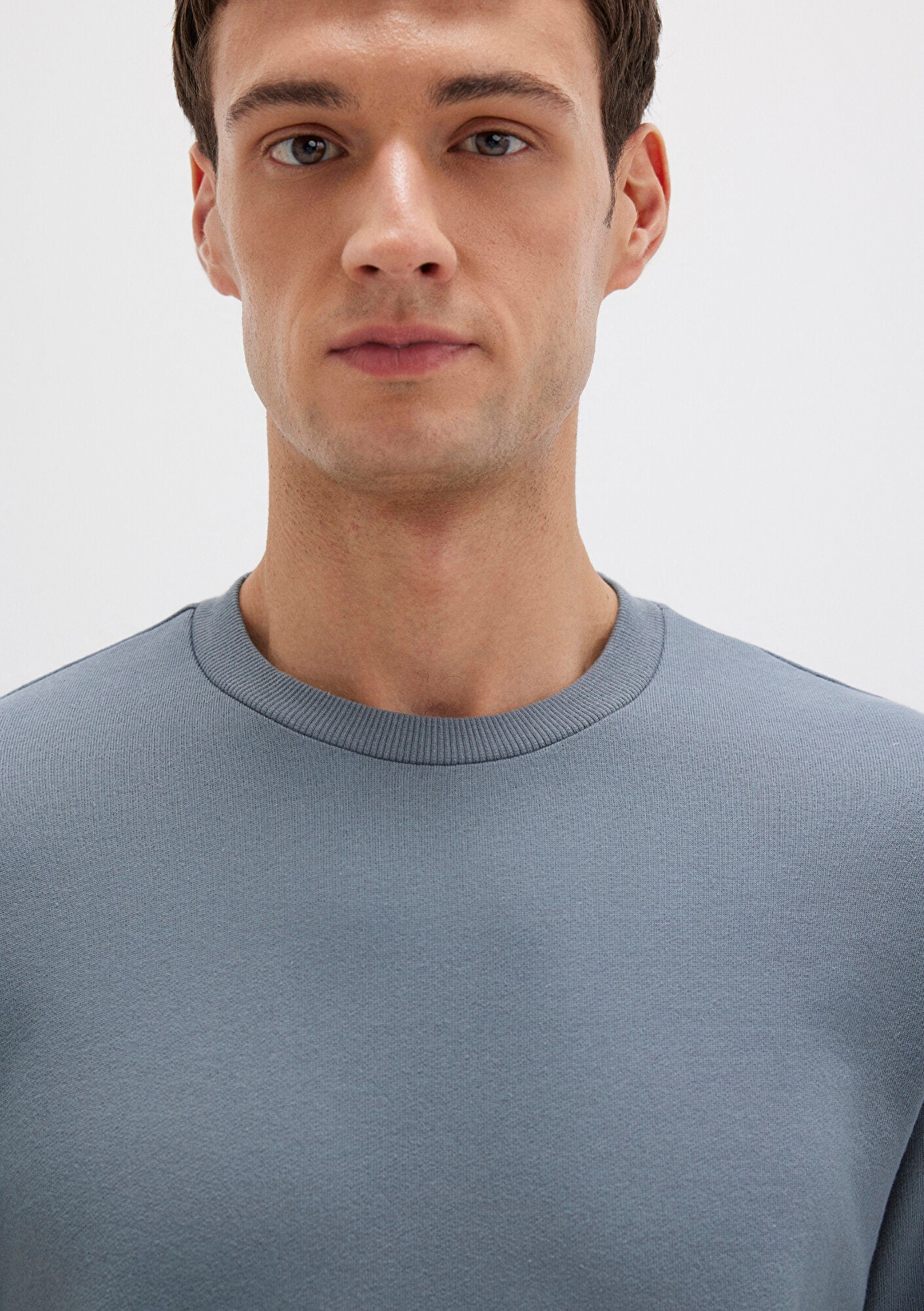 Crew Neck Grey Sweatshirt