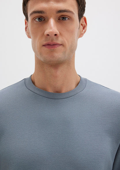 Crew Neck Grey Sweatshirt
