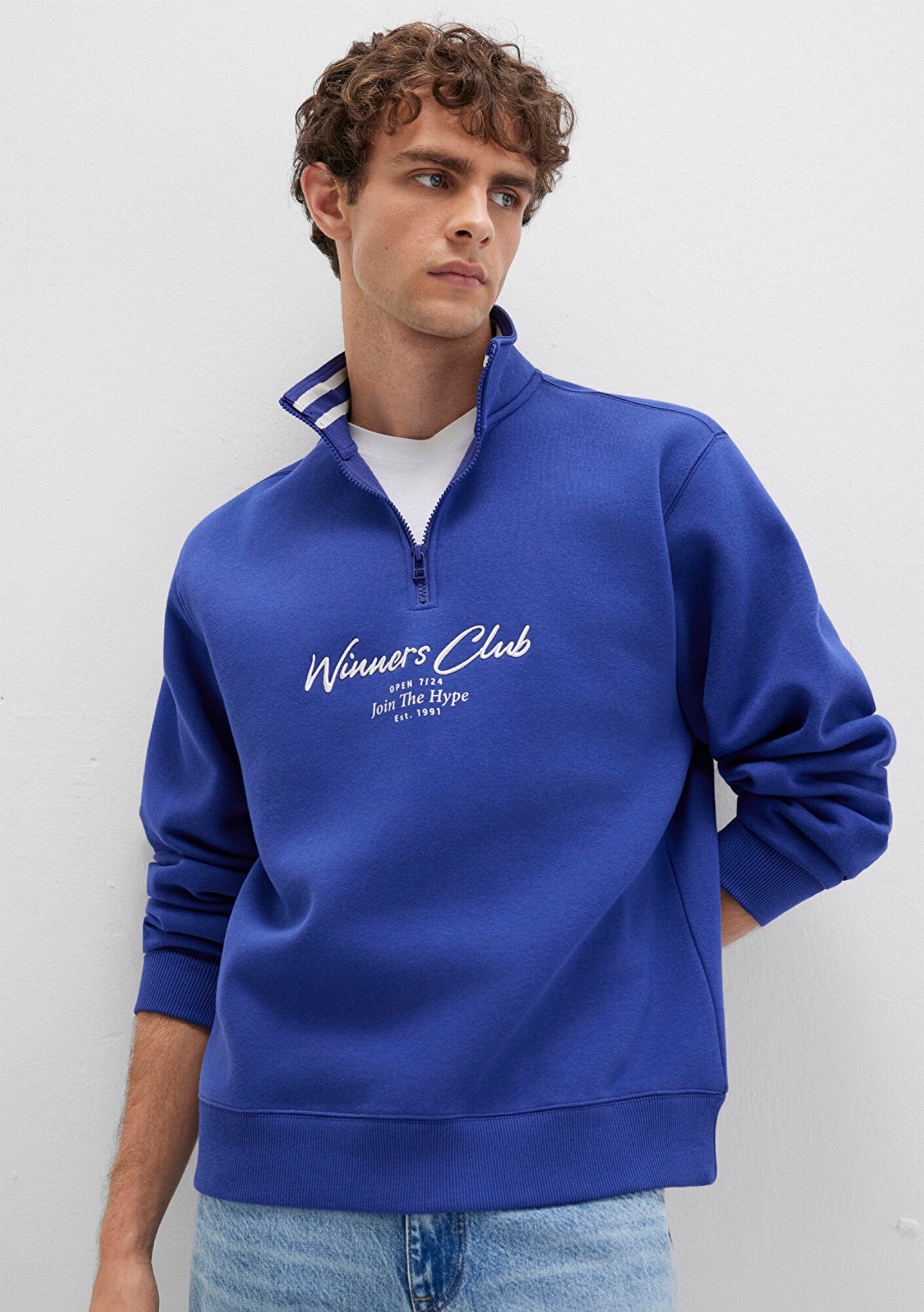 Blue Polo Sweatshirt