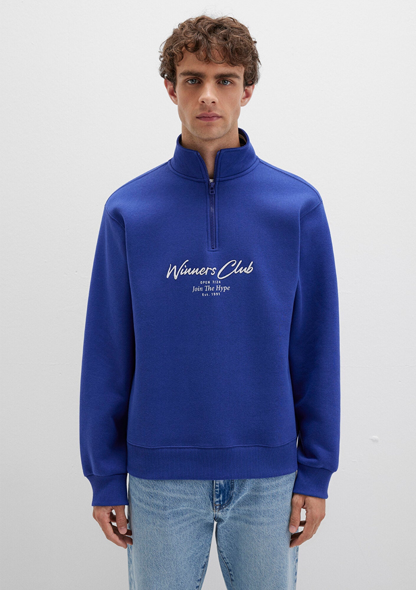 Blue Polo Sweatshirt