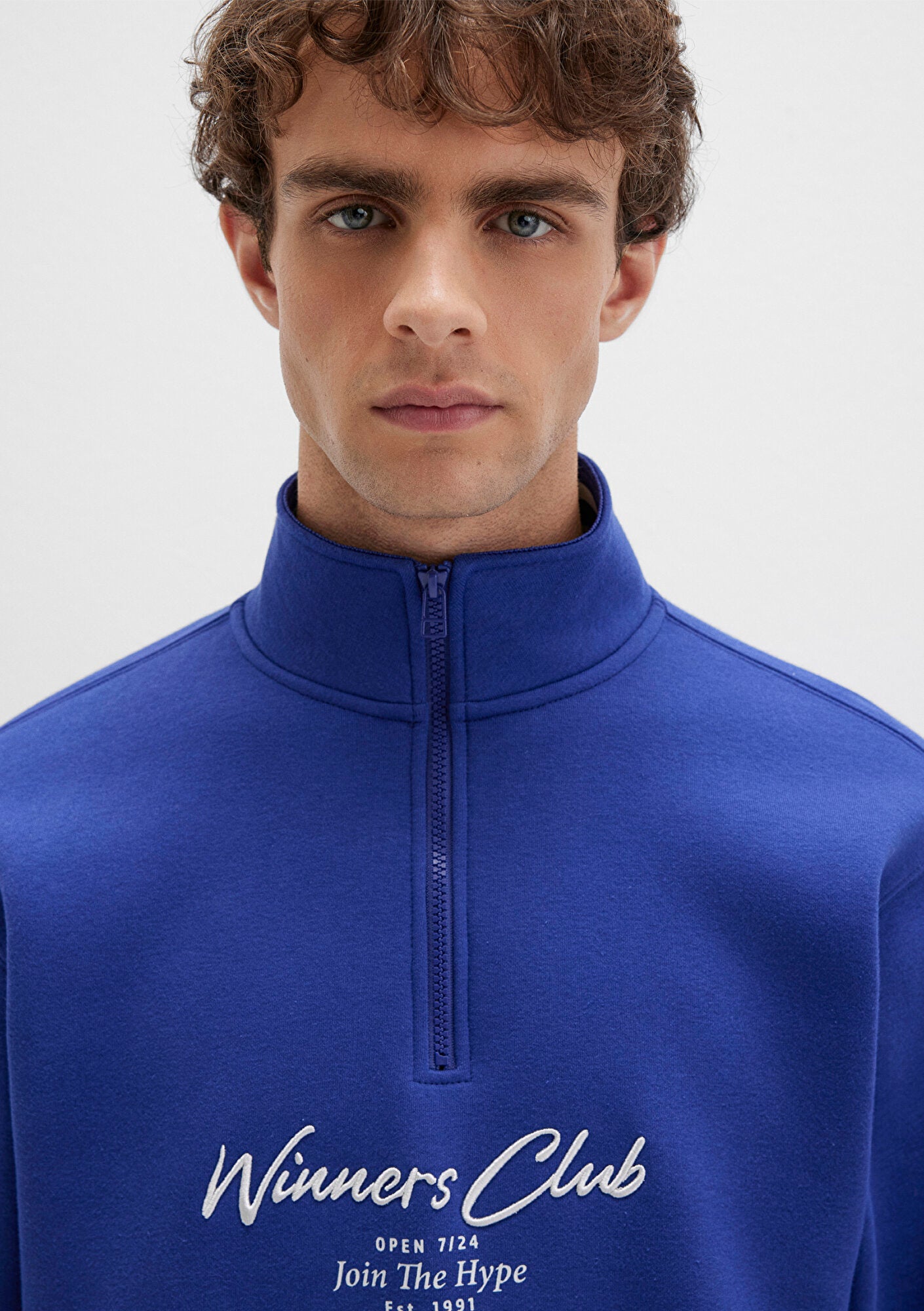 Blue Polo Sweatshirt