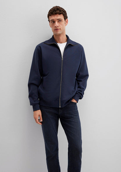 Full Zip Navy Sweatshirt