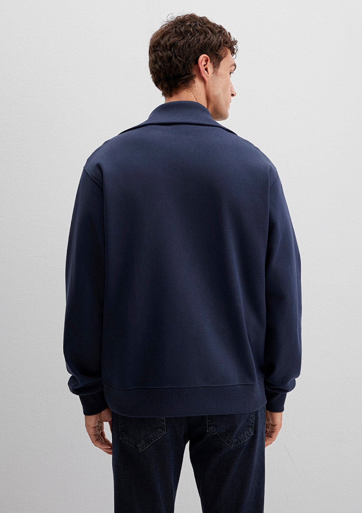 Full Zip Navy Sweatshirt