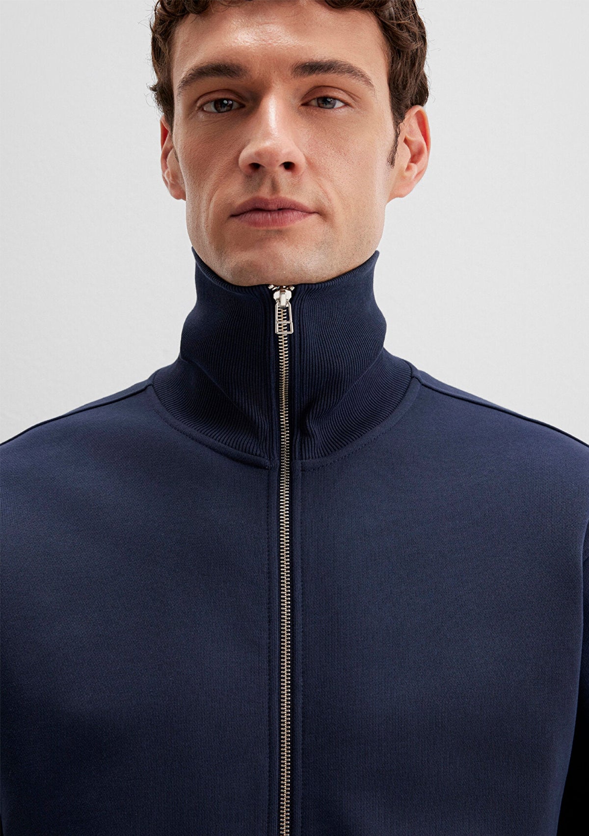 Full Zip Navy Sweatshirt