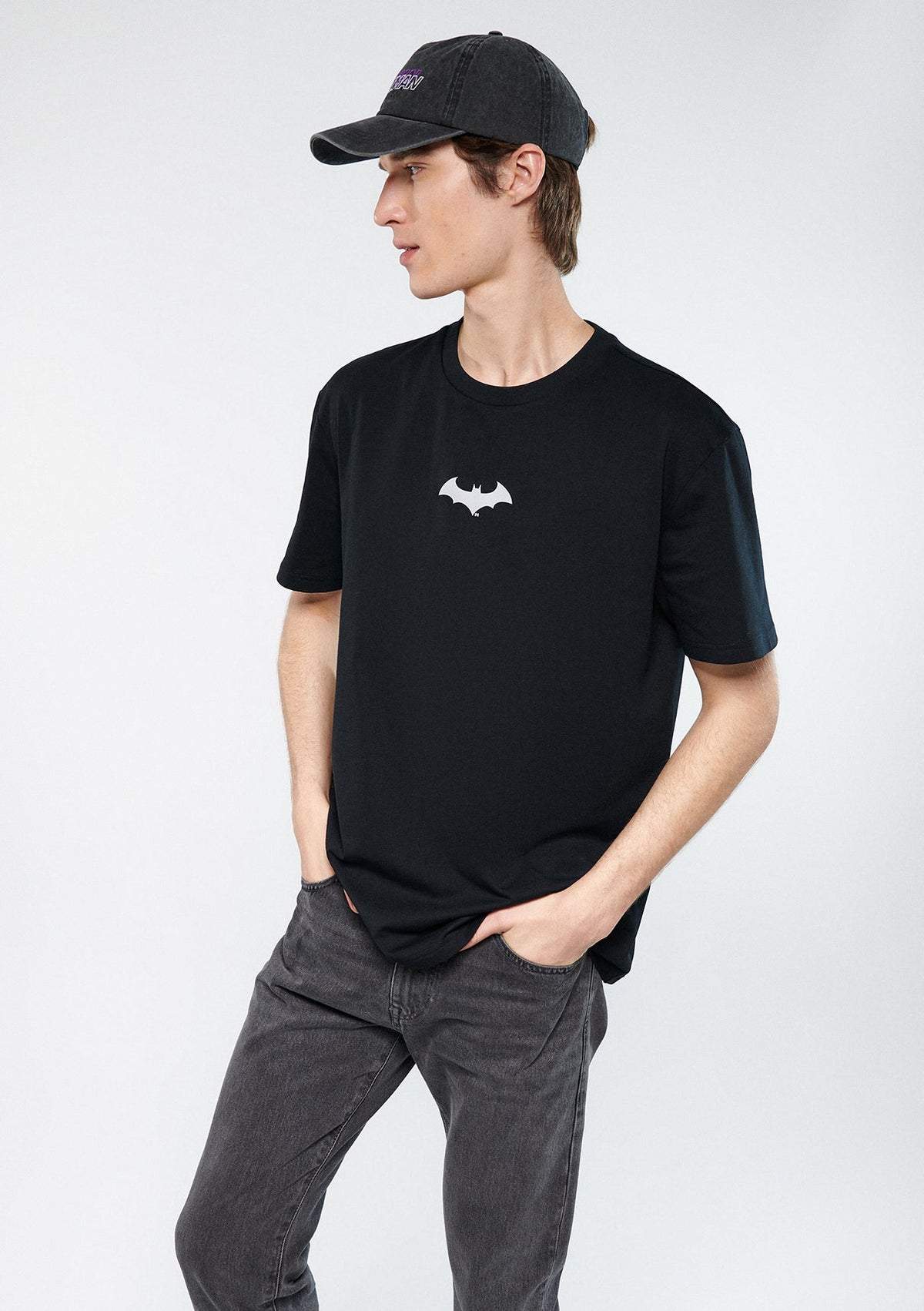 Batman Printed Black T-Shirt