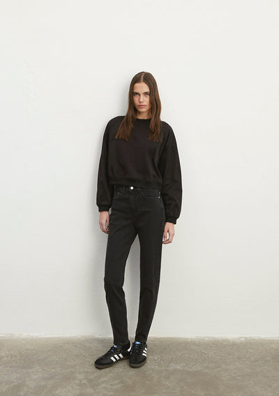 Cindy Mid Smoke Denim Jean Pants