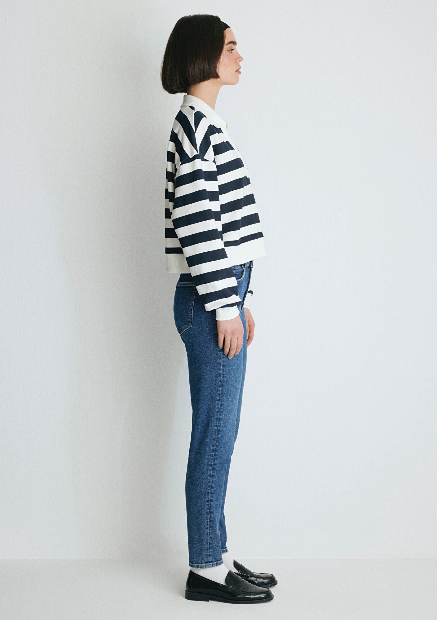 Cindy Mid Brushed College Jean Pants