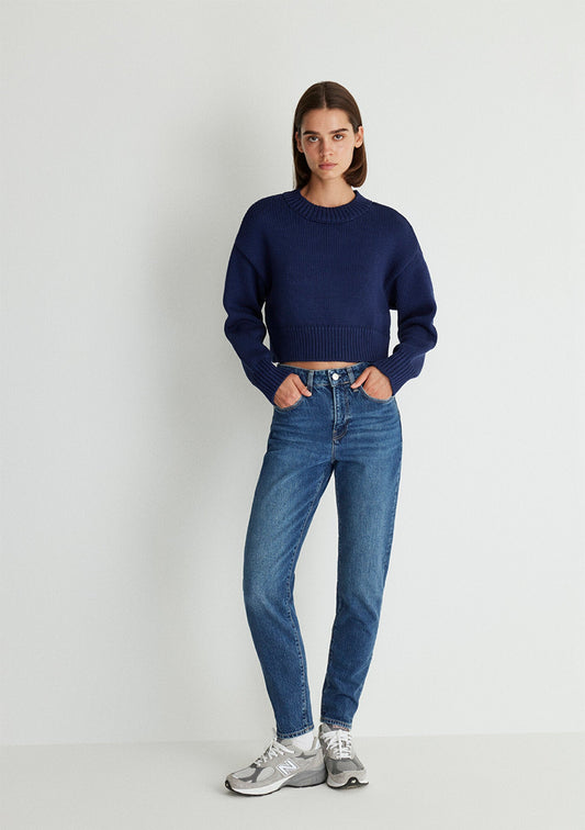 Cindy Dark Shaded Classic Denim Jean Pants