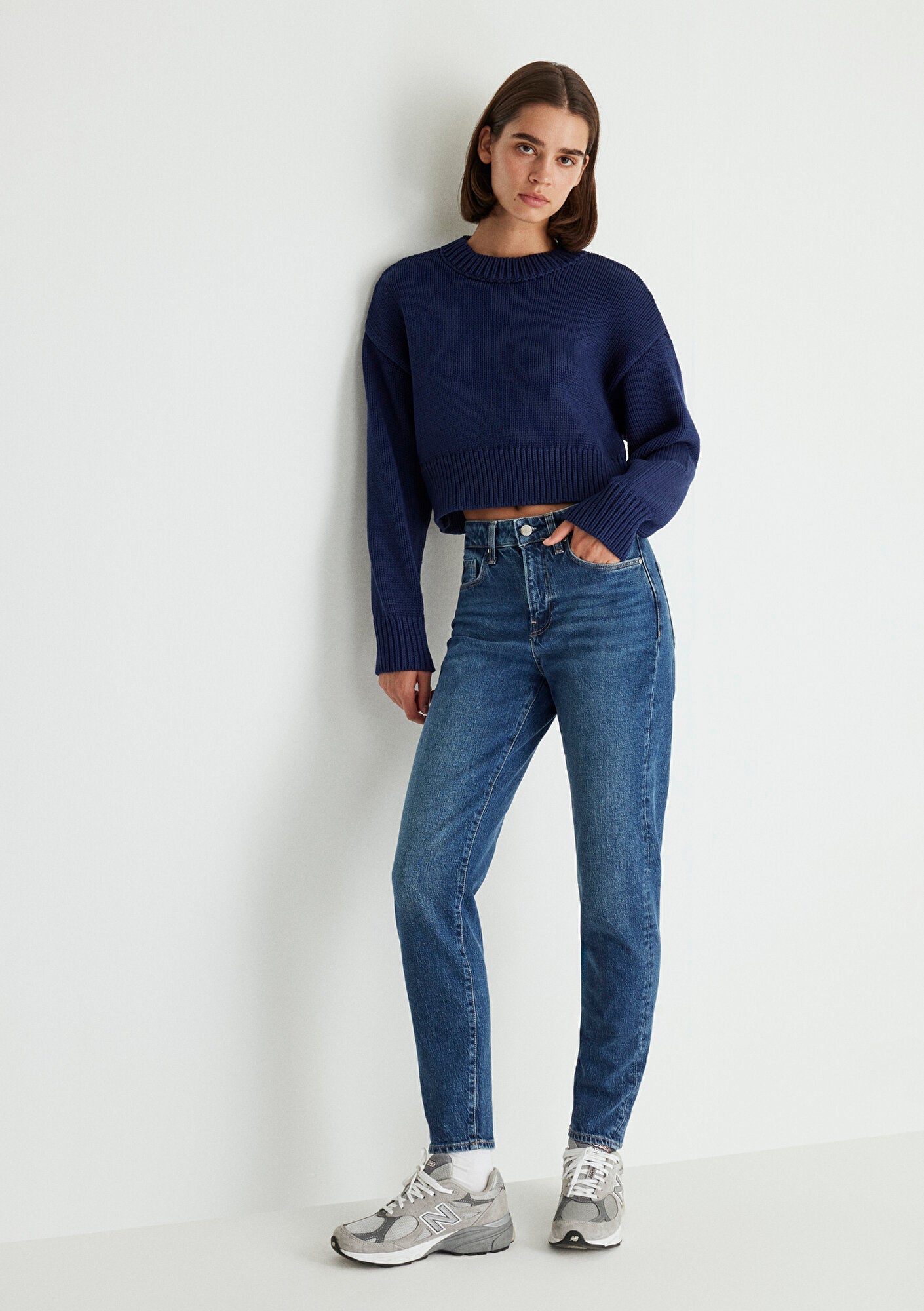Cindy Dark Shaded Classic Denim Jean Pants