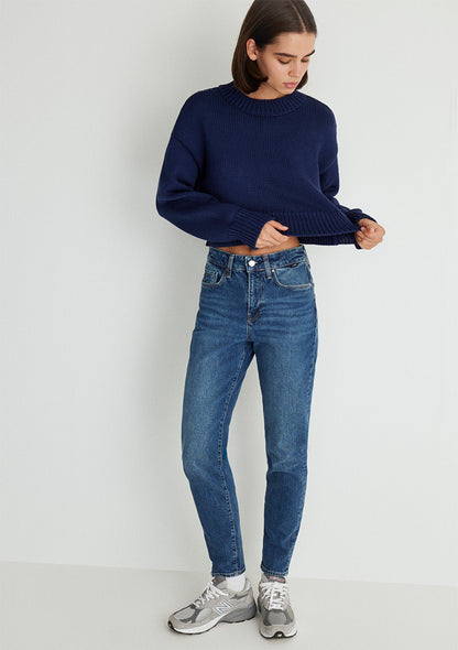 Cindy Dark Shaded Classic Denim Jean Pants