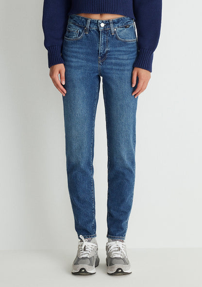 Cindy Dark Shaded Classic Denim Jean Pants