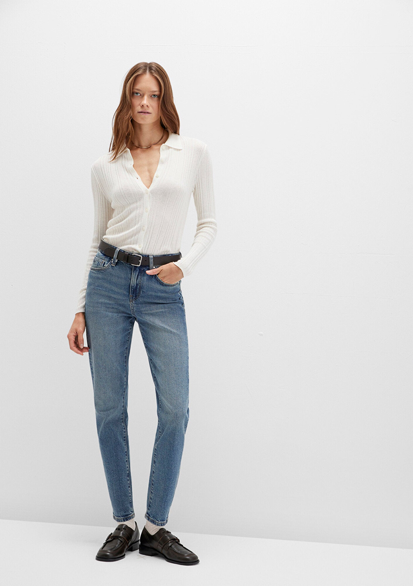 Cindy Classic Denim Blue Jean Pants