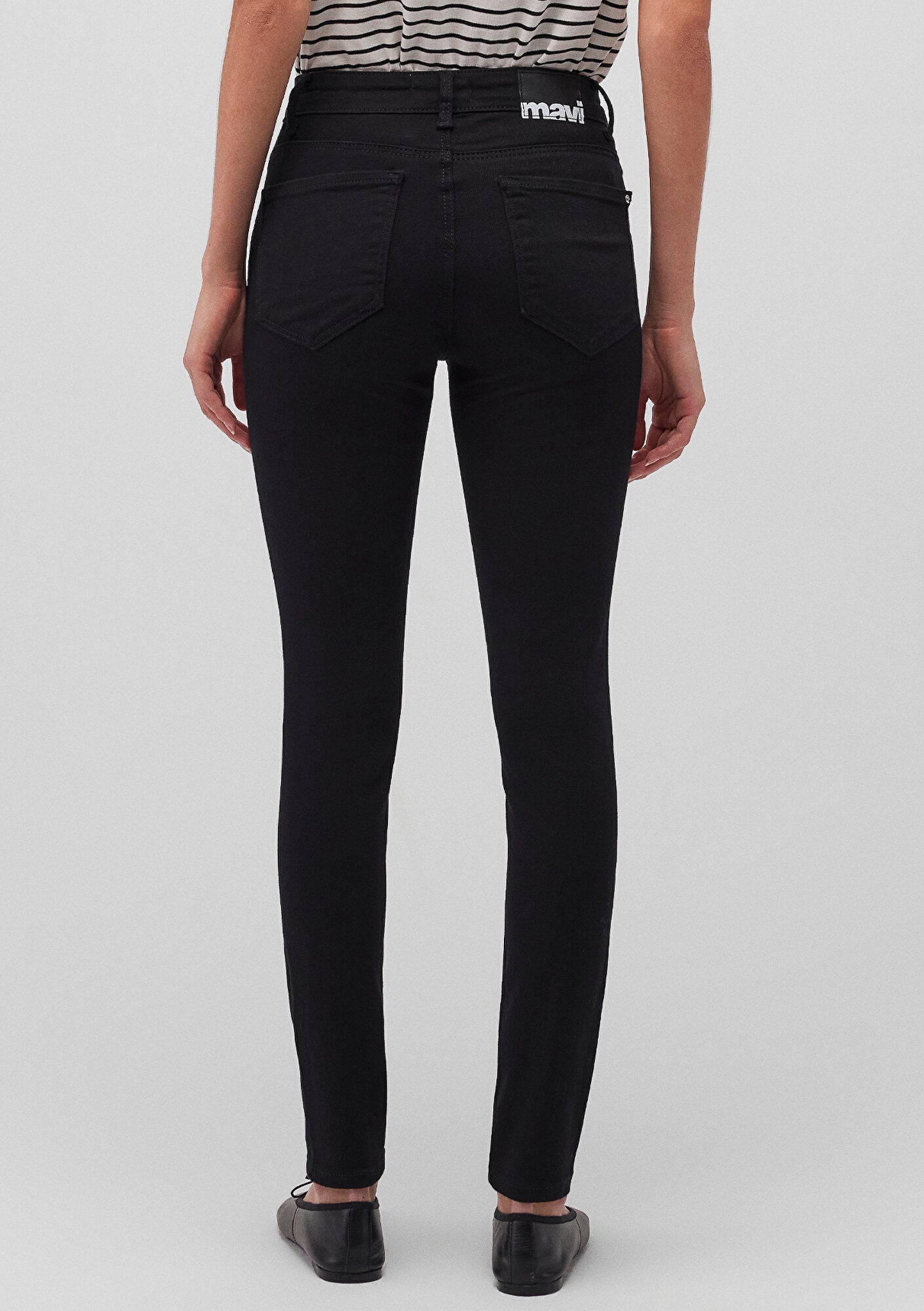 Tess Double Black Denim Jean Pants