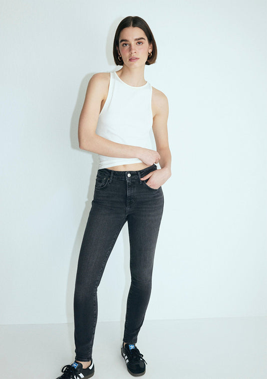 Tess Mid Smoke Glam Jean Pants