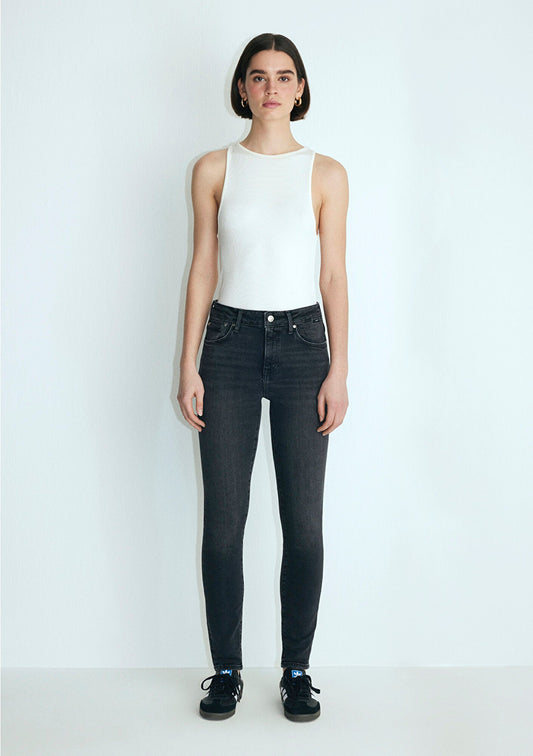 Tess Mid Smoke Glam Jean Pants